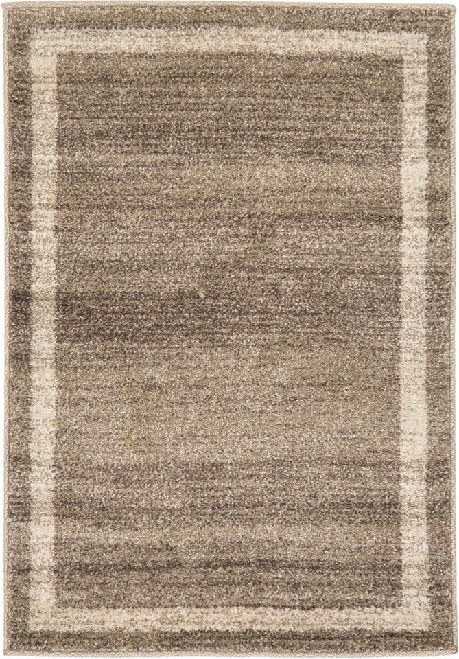 Myflair Möbel & Accessoires Teppich Good Times, LAGERRÄUMUNG, rechteckig, Höhe: 13 mm, Kurzflor, gewebt, melierte Optik, mit Bordüre