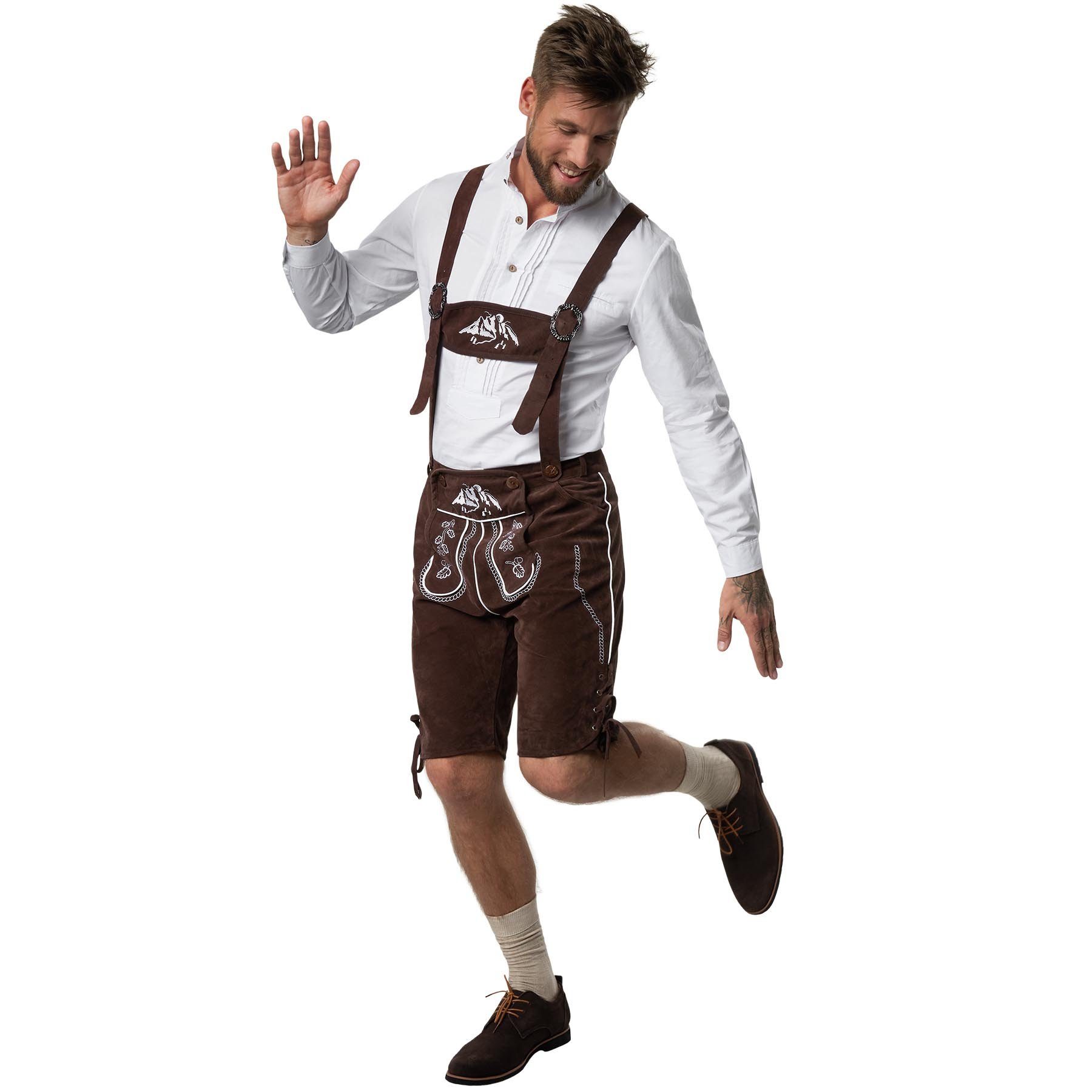 dressforfun Trachtenlederhose Lederhose Vogelsang günstig online kaufen