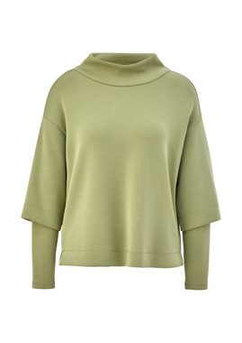 s.Oliver BLACK LABEL Sweatshirt Sweatshirt in Scuba-Qualität Layering