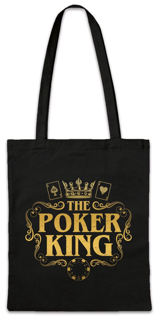 Beuteltasche The Poker King Stofftasche Karten Cards Casino Las Vegas Gamble