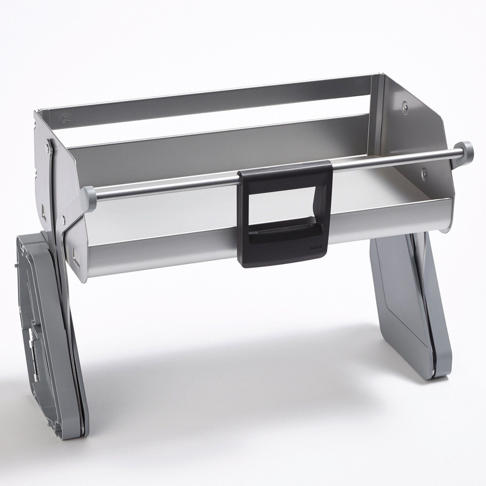 SO-TECH® Auszug iMove Single Tray 60er Schrankbreite, für Oberschrank Hängeschrank Küchenschrank Silber | Schubladenauszüge