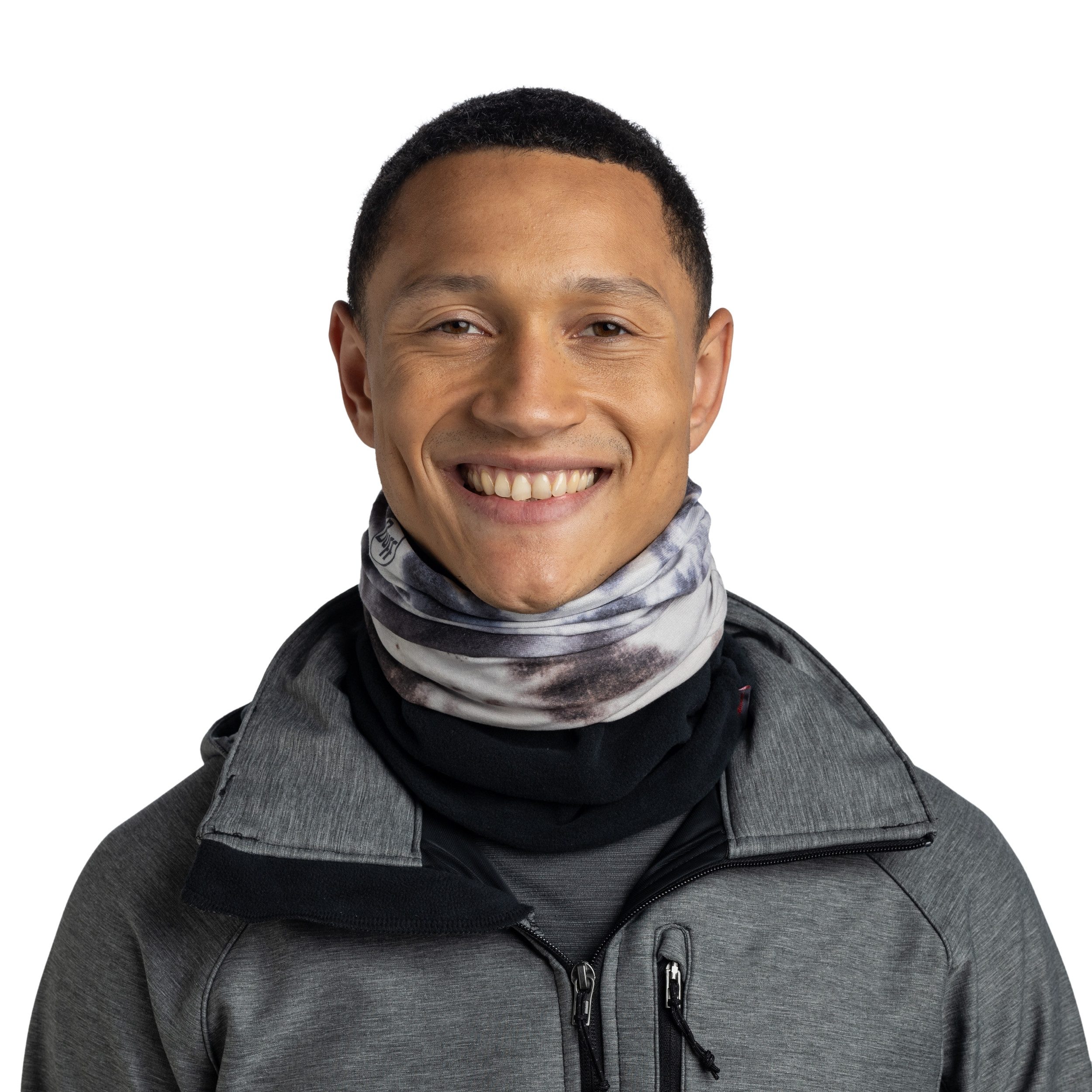 Buff Schal Polar warmes Multifunktions-Schlauchtuch / -Schal grau