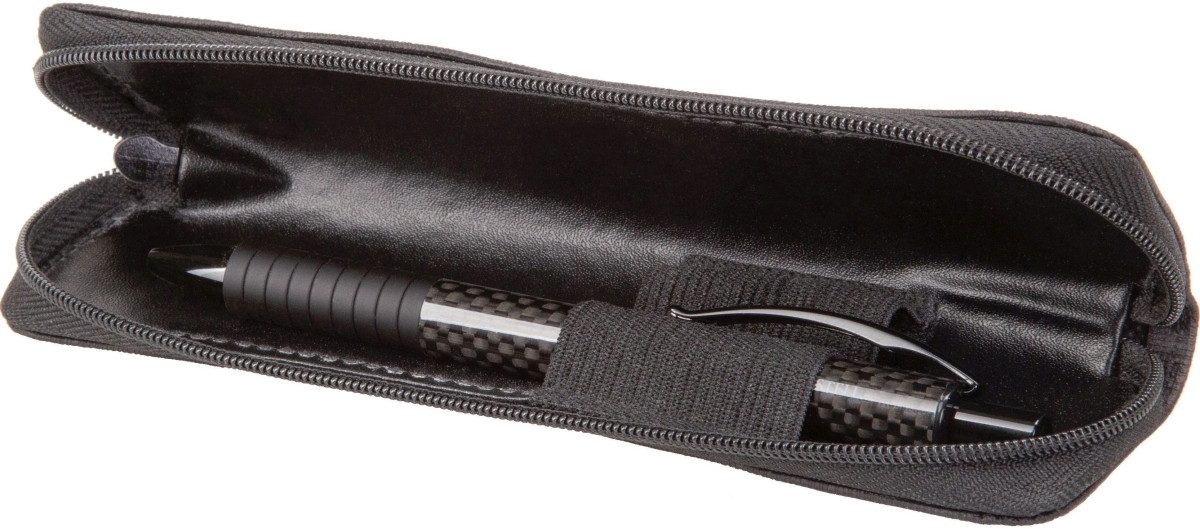 Federtasche Schreibgeräteetui 5x17x2cm Polyester/Cotton schwarz