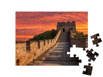 puzzleYOU Puzzle Die Große Chinesische Mauer bei Mutianyu, 48 Puzzleteile, puzzleYOU-Kollektionen Aus aller Welt