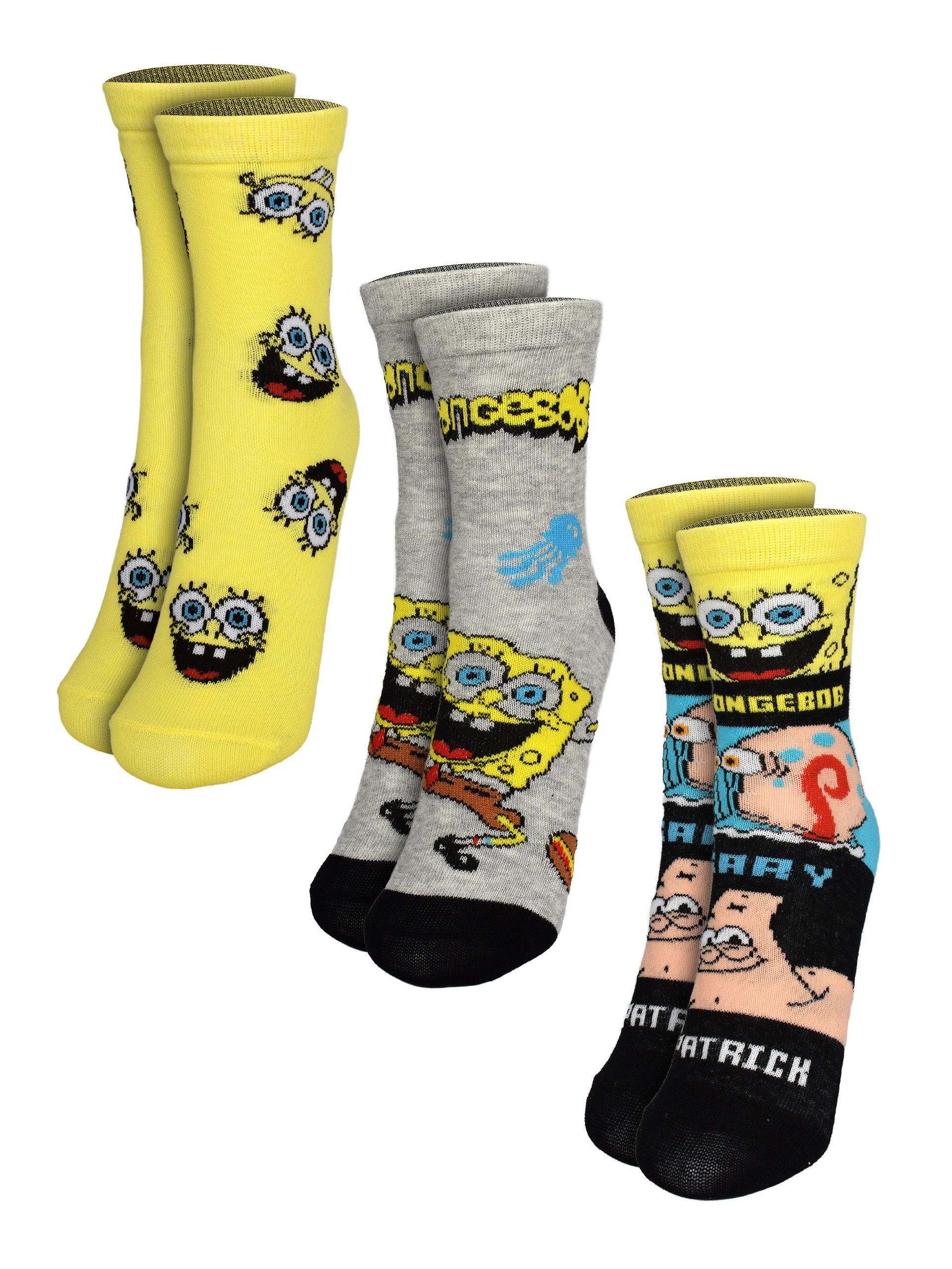 Socken Spongebob Schwammkopf Socken Friends Söckchen Strümpfe 3er Pack