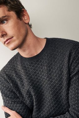 Next Rundhalspullover Eleganter strukturierter Pullover (1-tlg)