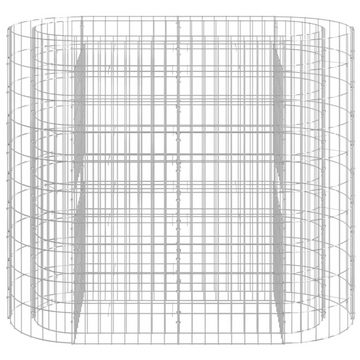 vidaXL Hochbeet Gabionen-Hochbeet Verzinktes Eisen 120x50x100 cm