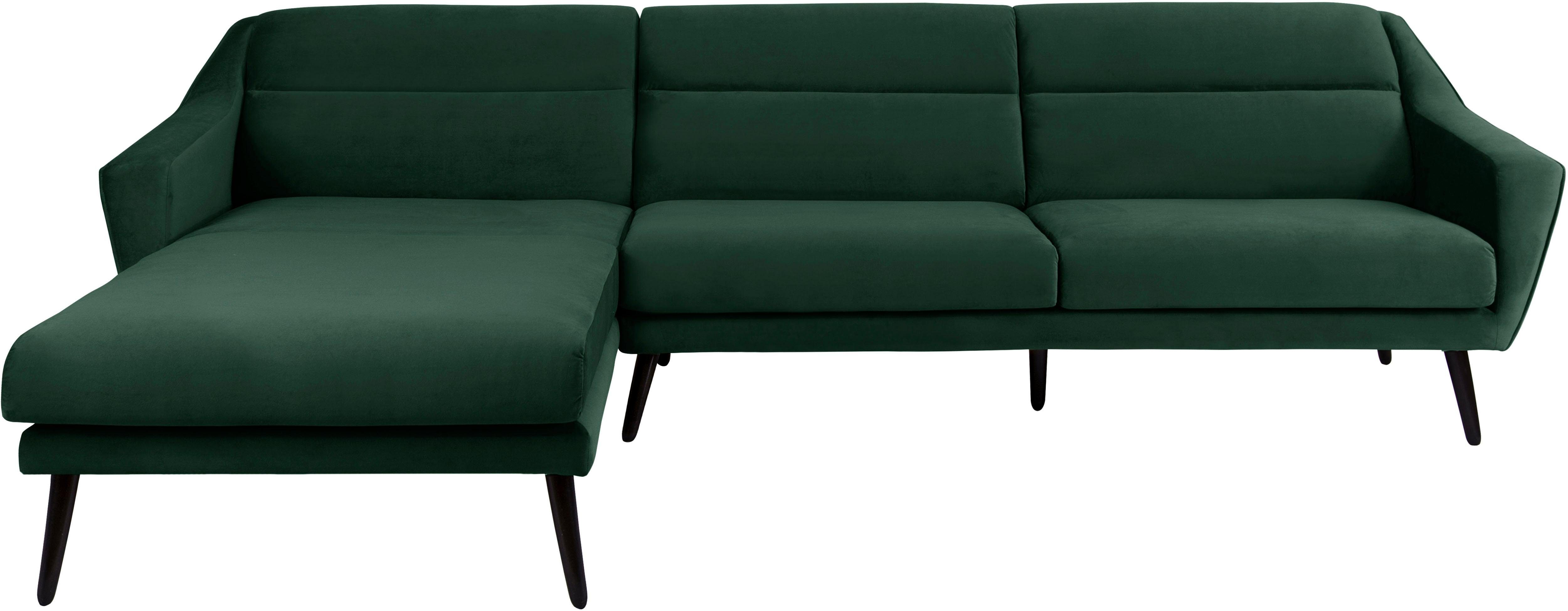 andas Ecksofa "Bille L-Form" mit Naht im Rückenkissen und Beinen aus Eichen günstig online kaufen