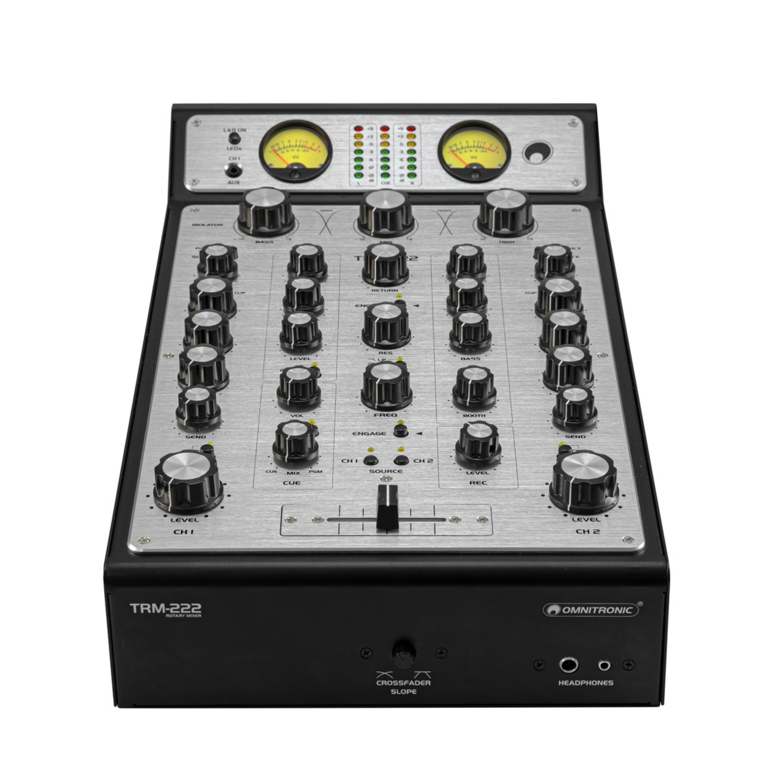 Omnitronic DJ Controller, TRM-222 2-Ch. - Rotary Mixer