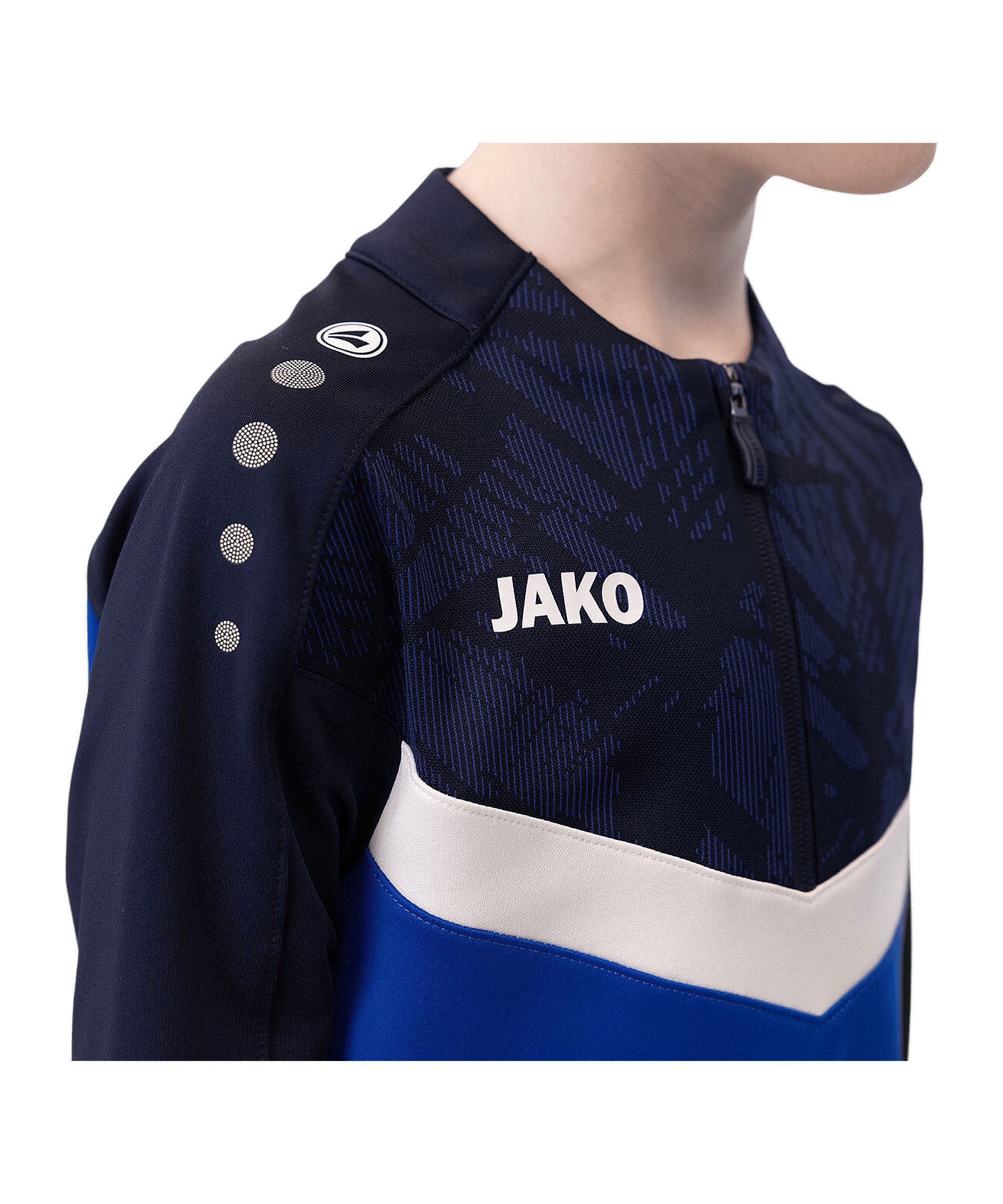 Jako Sweatshirt JAKO Iconic HalfZip Sweatshirt Kids Langarm-Shirts Polyester