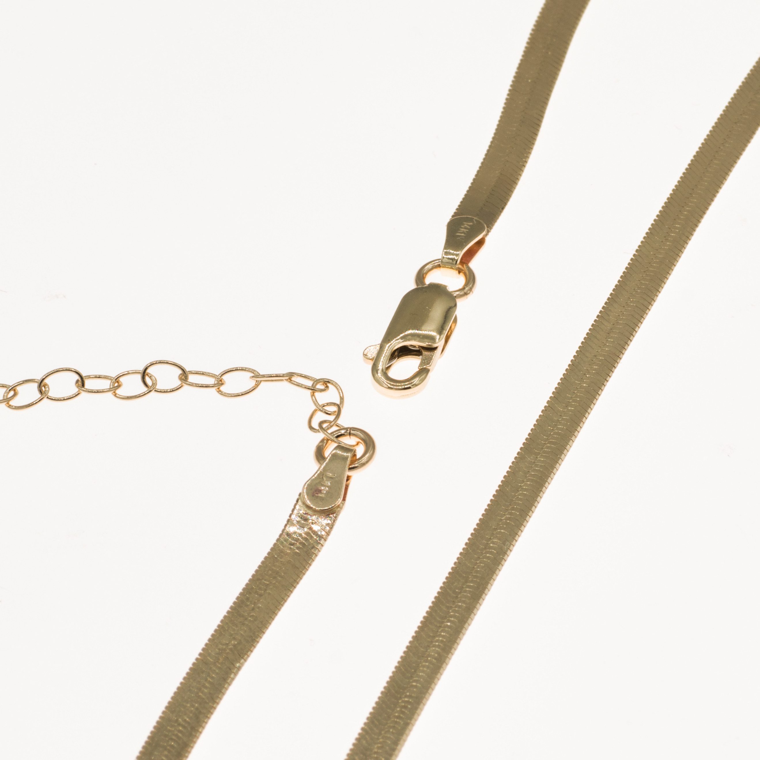 Bella Carina Goldkette Breite Schlangenkette 3,3 mm 14 Karat 585 Gold, 14 K günstig online kaufen