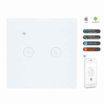 Bolwins Lichtschalter B00C WiFi Intelligent Touchschalter Home Wandschalter Lichtschalter