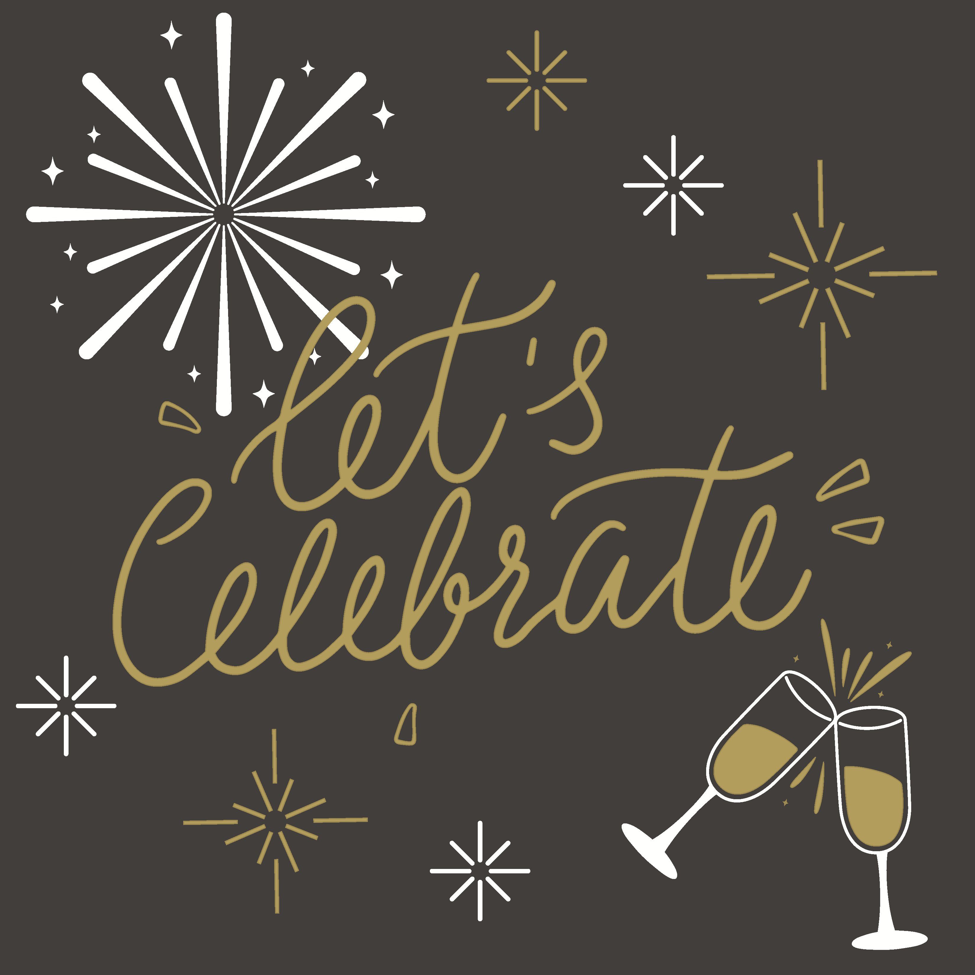 HOME FASHION Papierserviette 20 Servietten Let's celebrate 33x33cm, (20 St)