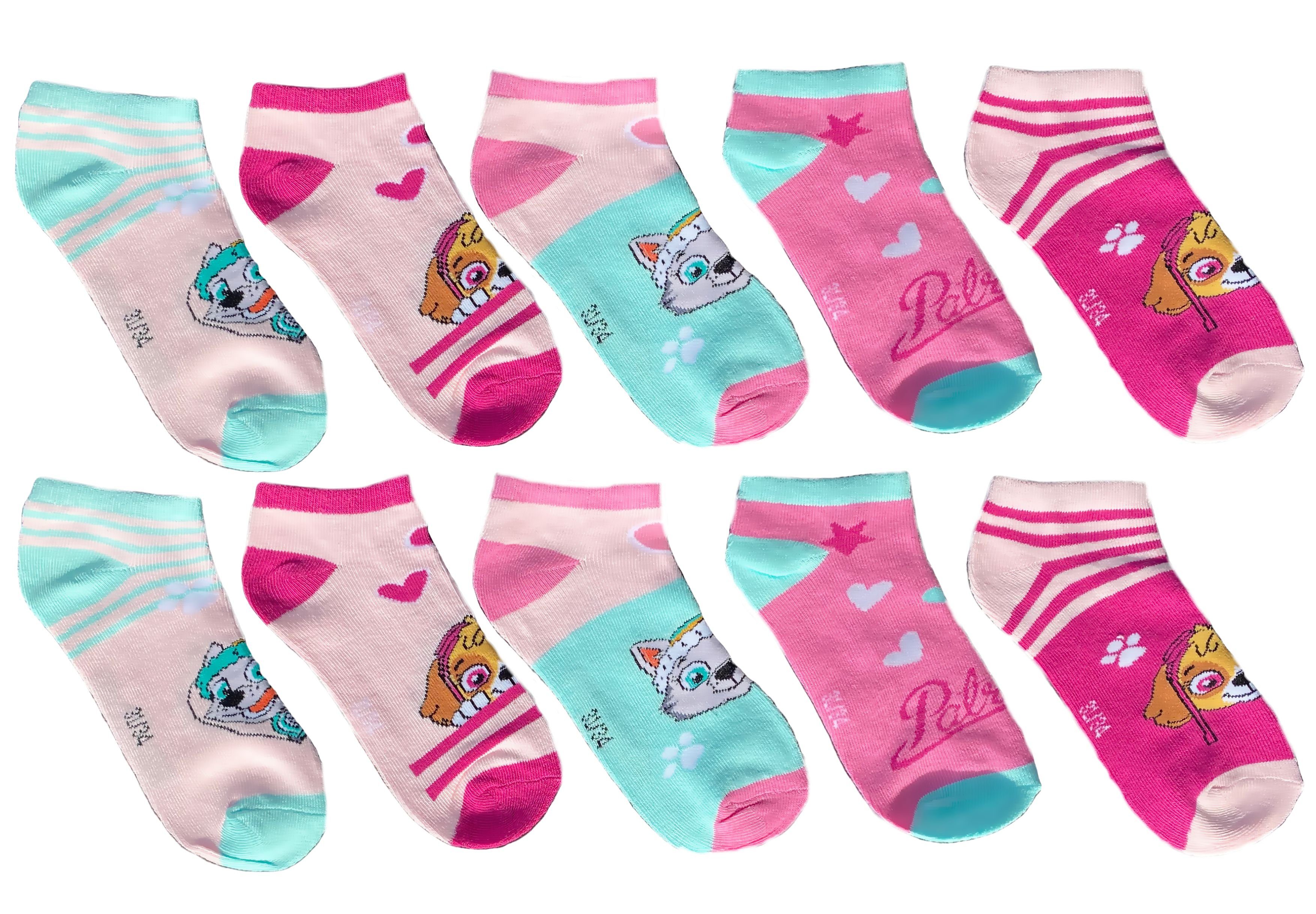 Feinsocken 5x PAW PATROL Mädchen Socken kurze Strümpfe Sneakersocken Mädchenstrümpfe Gr.27/30 31/34 35/38