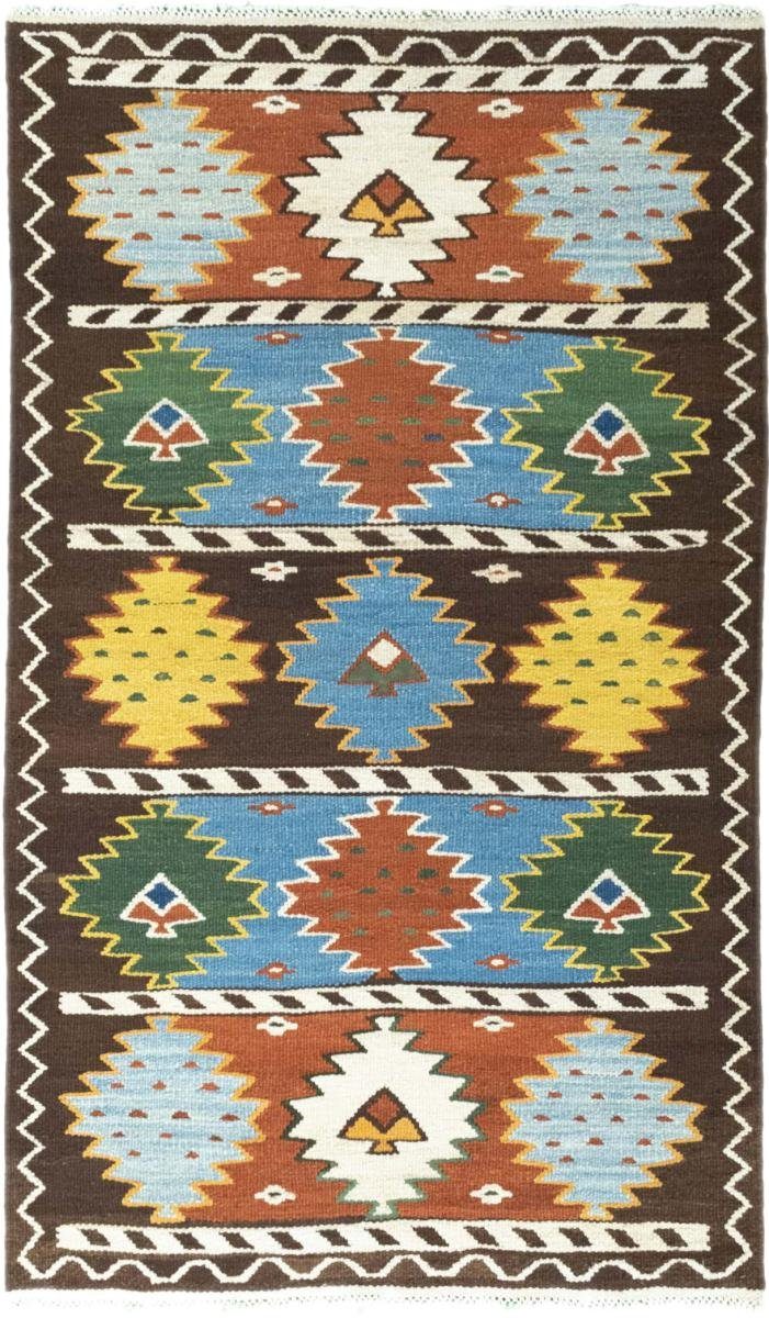 Orientteppich Hamadan 112x193 Handgeknüpfter Orientteppich / Perserteppich, Nain Trading, rechteckig, Höhe: 8 mm