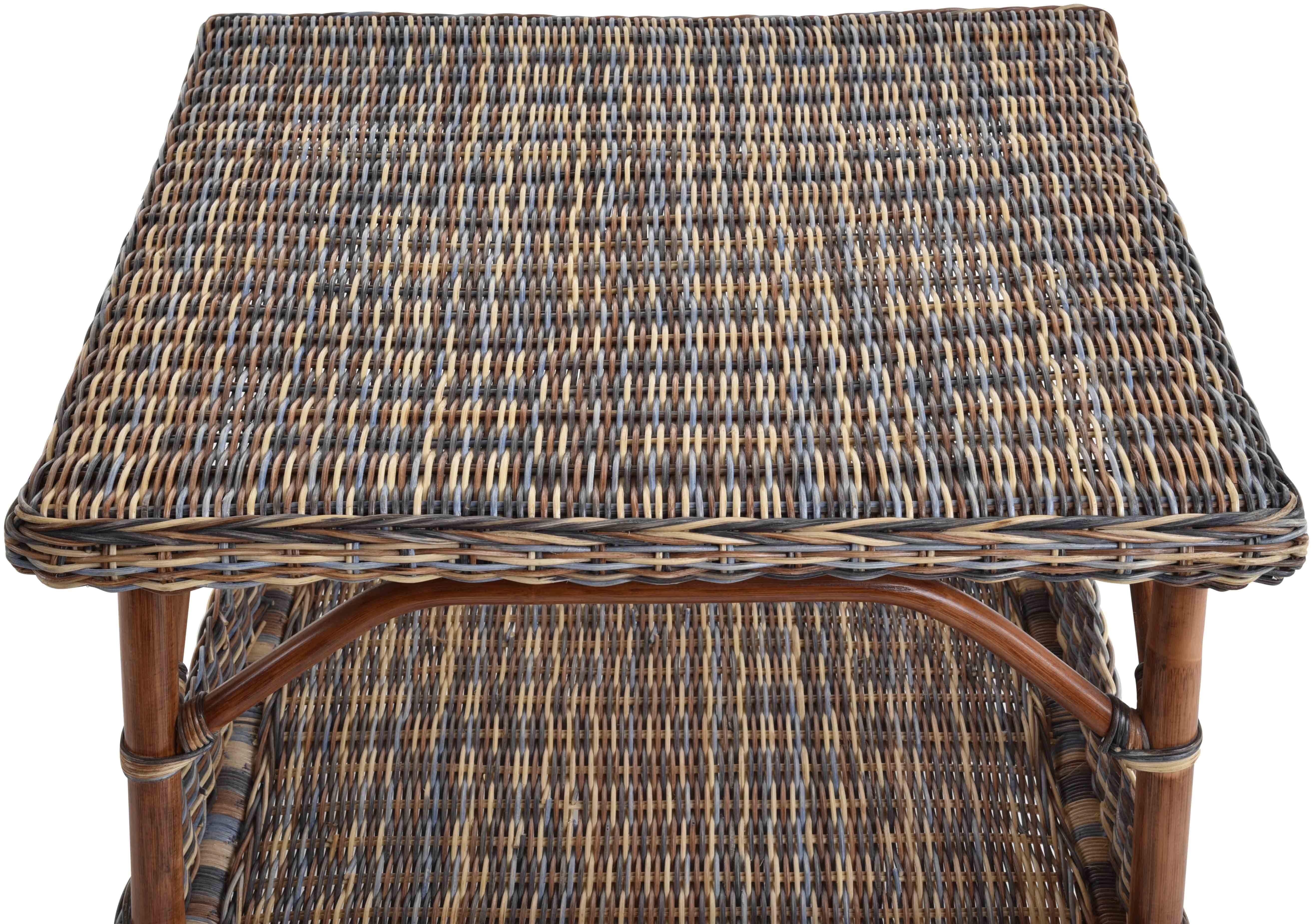 Quadratisch Ablage Ablage Mehrfarbig Tisch Couchtisch Rattan-Tisch Krines Home 60x60, Beistelltisch zusätzliche Beistelltisch Rattan, Wohnzimmer