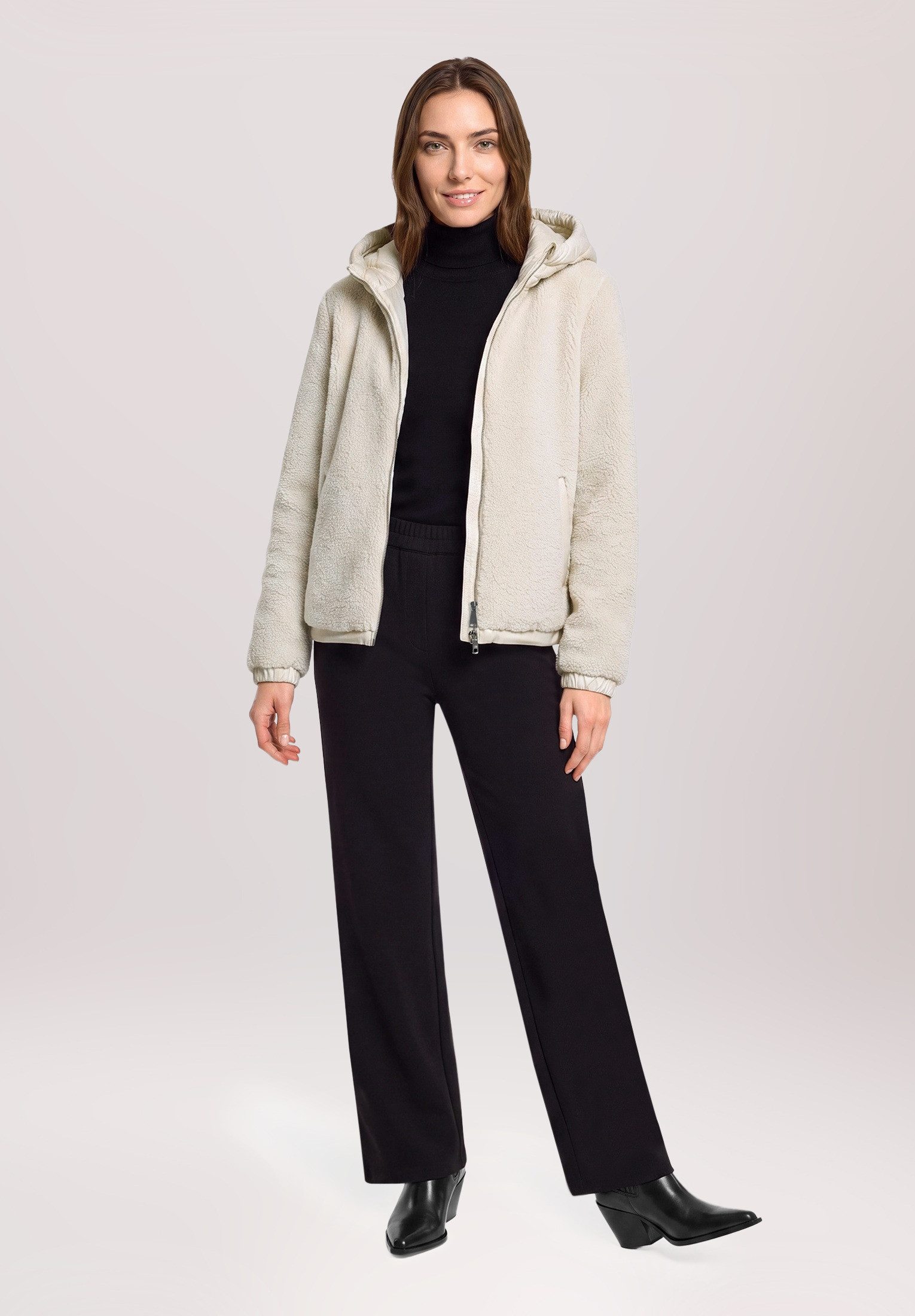 Betty Barclay Plüschjacke Damen mit Kapuze