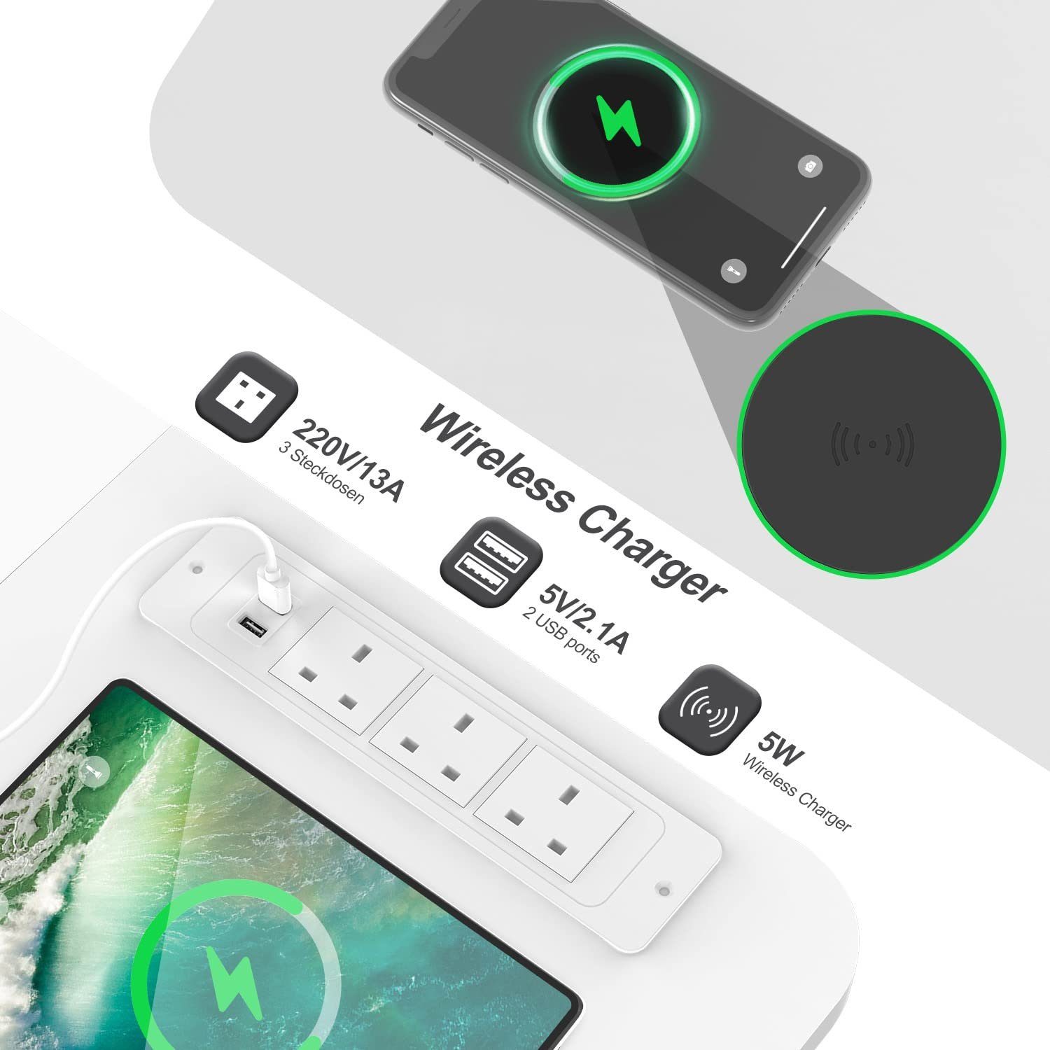 HOMALL Schreibtisch Schreibtisch mit USB Steckdose günstig online kaufen