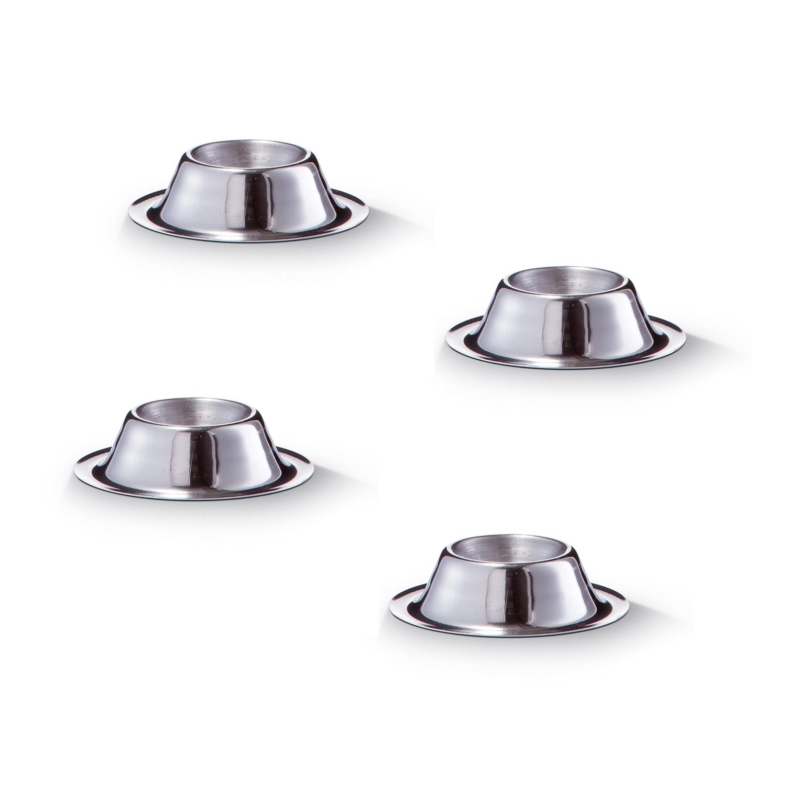 Neuetischkultur Eierbecher Eierbecher 4 Stück Edelstahl, (Stück, 4-tlg., 4 Eierbecher)