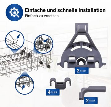 VIOKS Montagezubehör Geschirrspüler Lager-Set Ersatz für Bosch 00428344, für Stachelreihen Geschirrkorb unten im Geschirrspüler