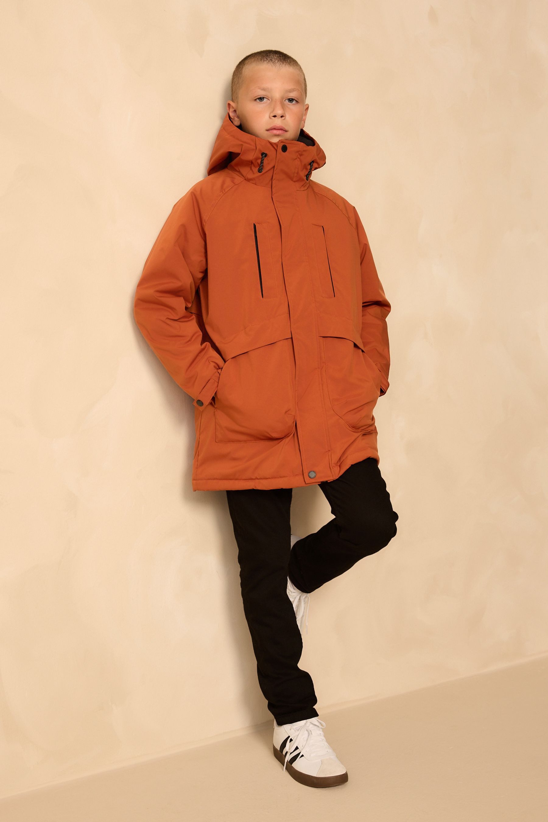 Next Parka Wasserabweisender Parka mit Fleece-Futter (1-St)