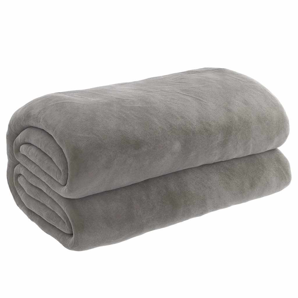 vidaXL Bettüberwurf Gewichtsdecke mit Bezug Grau 140x200 cm 10 kg Stoff
