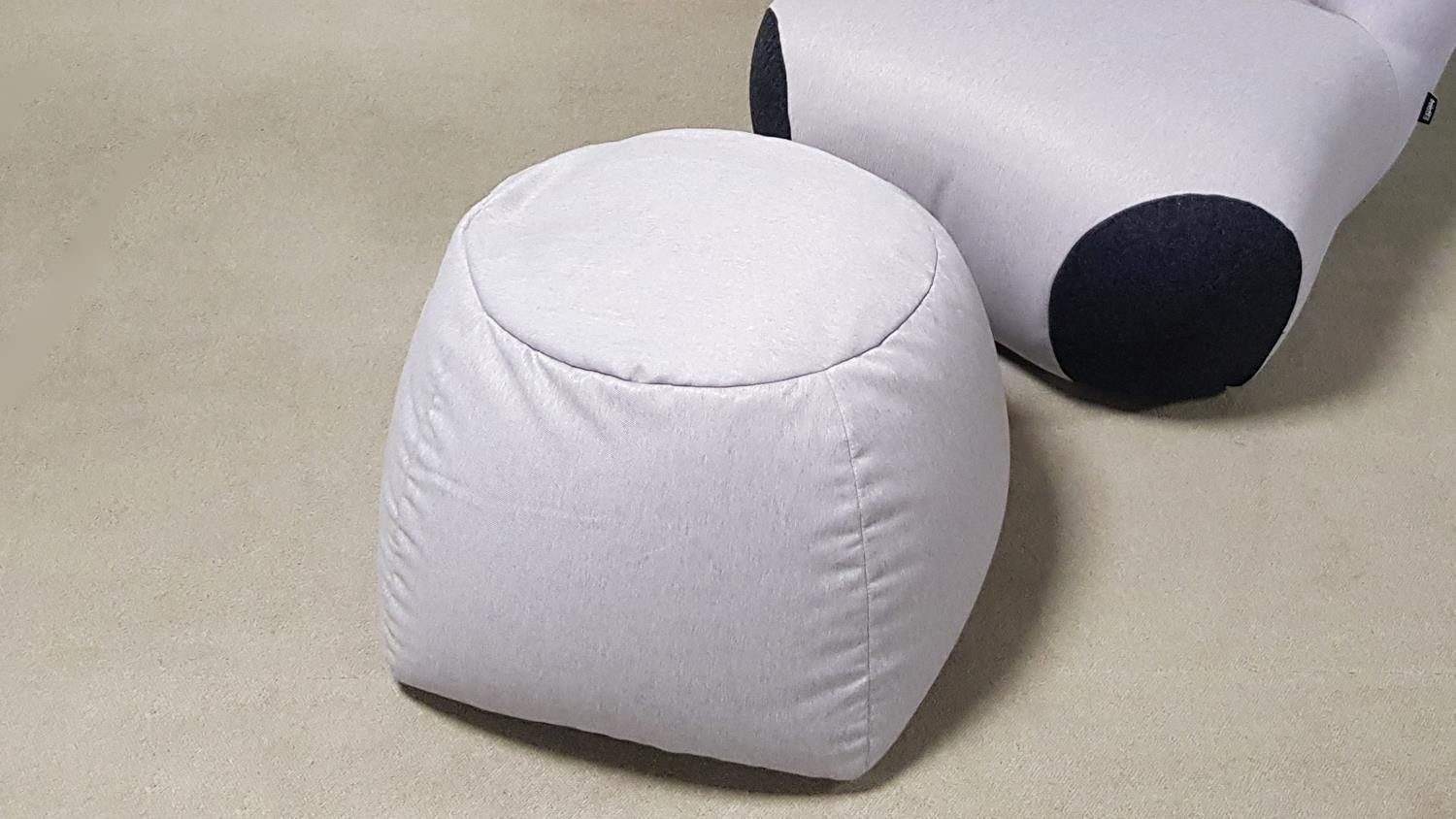 freistil ROLF BENZ Sessel Hocker Pouf ROLF BENZ freistil 171 Sitzkissen Stoff signalgrau