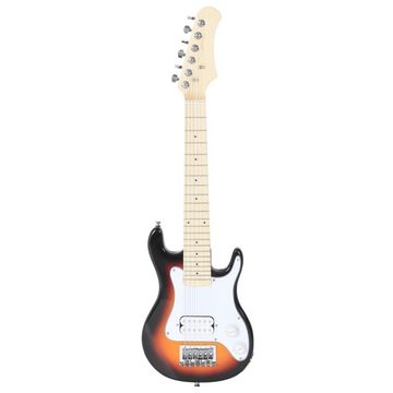 vidaXL Akustikgitarre E-Gitarre für Kinder mit Tasche Braun und Weiß 34 30