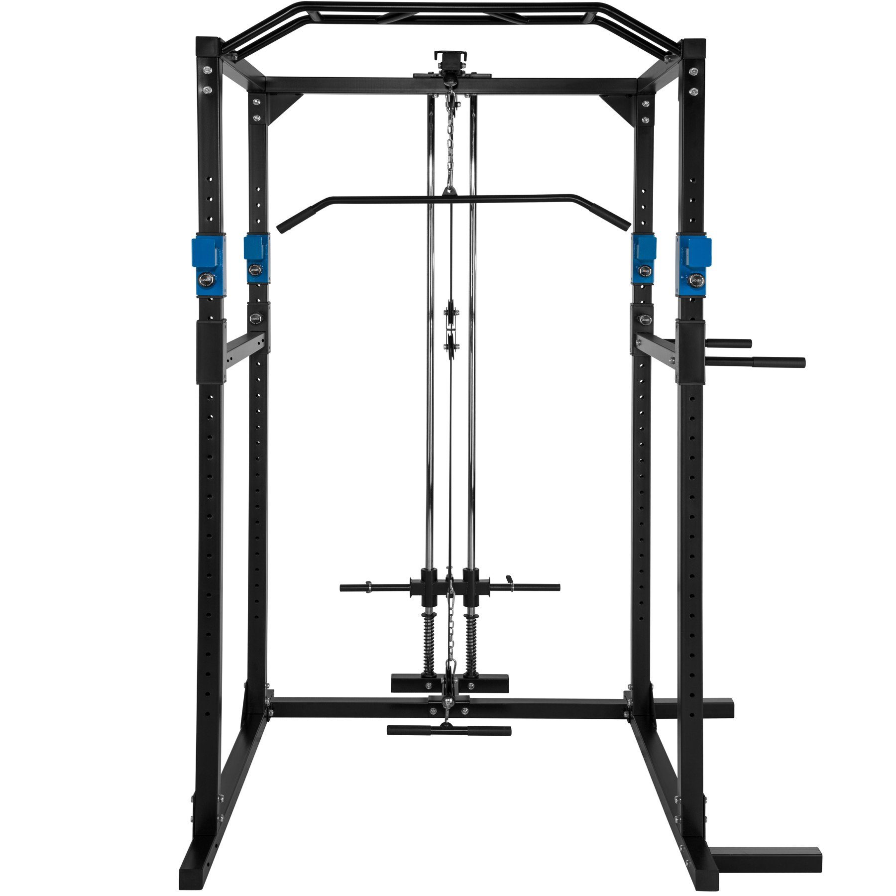 tectake Kraftstation Power Rack, mit Latzug