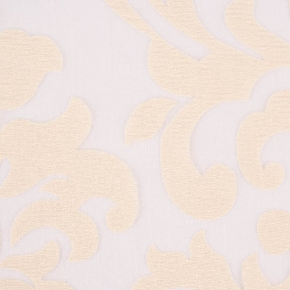 Meterware Rasch Textil Stores Ausbrenner Dali Ornamente beige 280cm,  halbtransparent, Viskose, überbreit