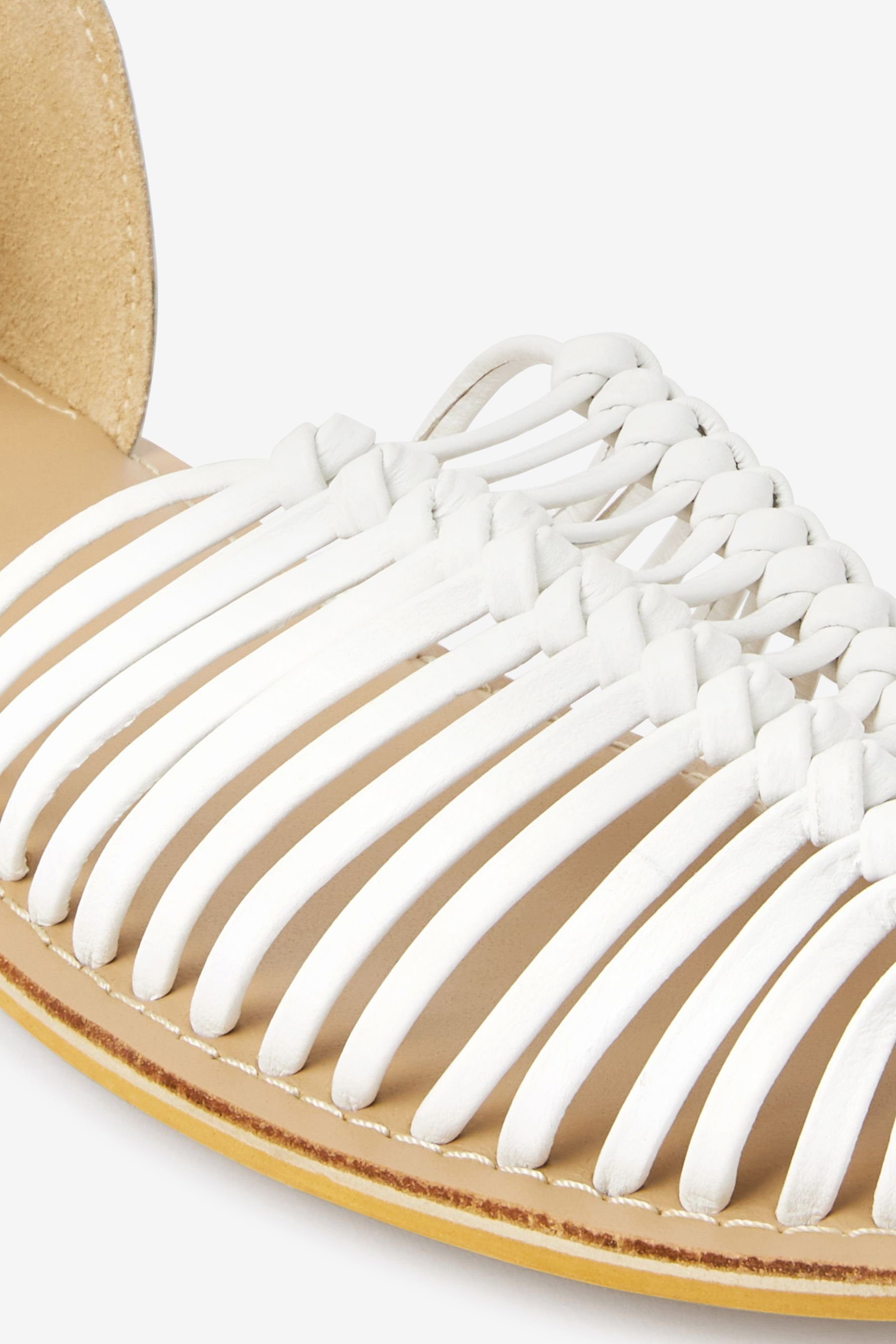 White Sandale Lederschuhe Flechtoptik Next Forever (1-tlg) Comfort® in