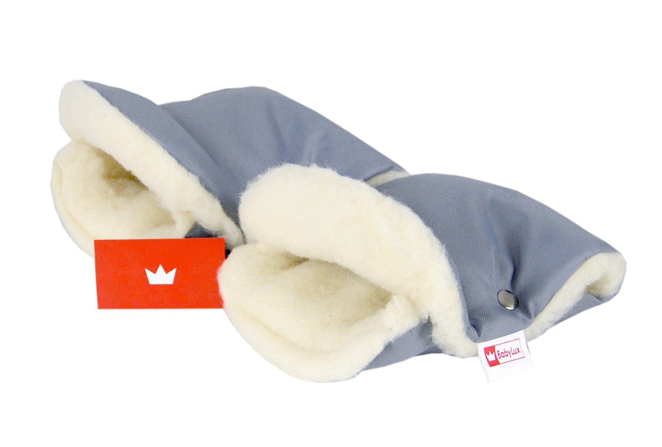Kinderwagen-Handwärmer BABYLUX Handmuff Handwärmer Kinderwagen Buggy Handschuh Lammwolle