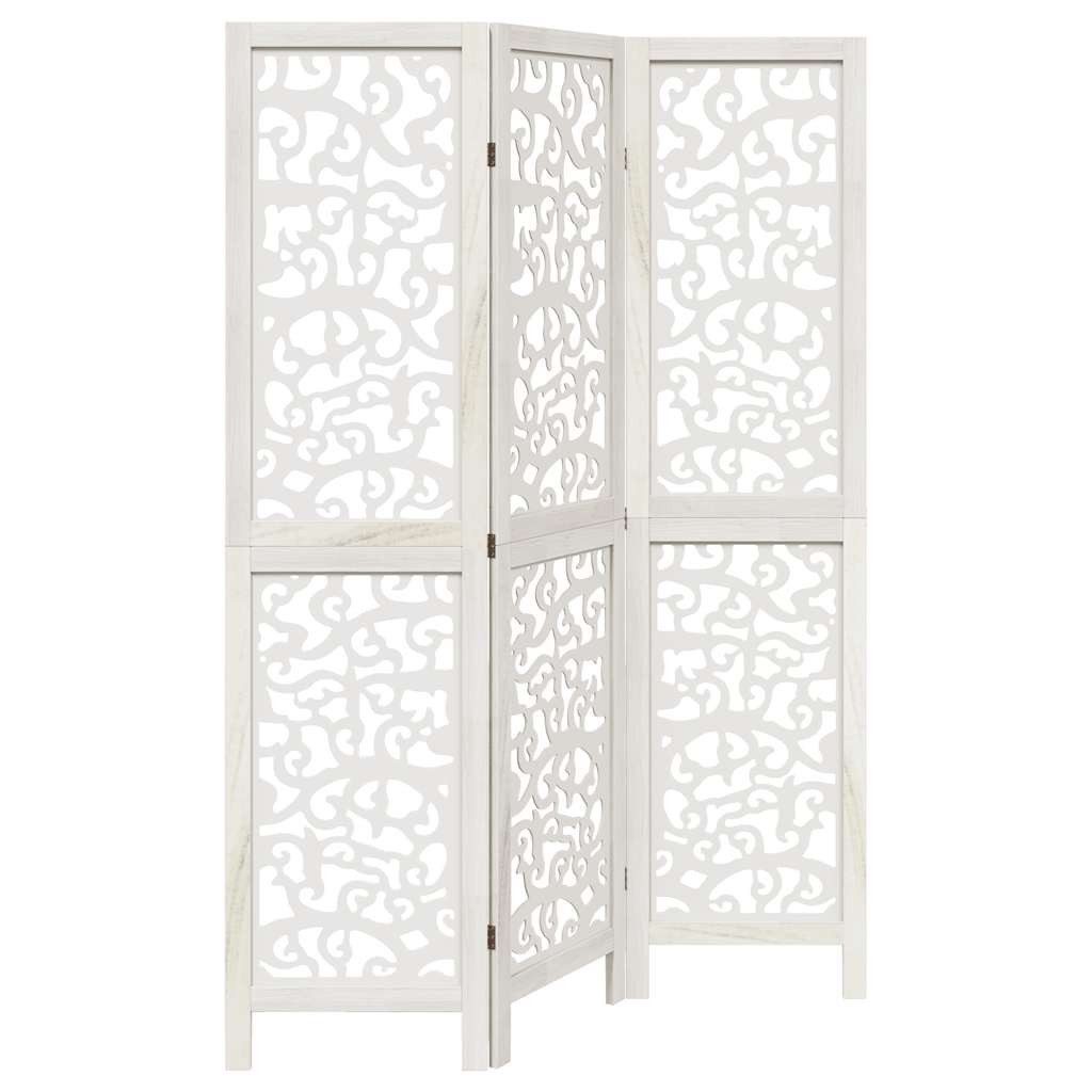 furnicato Paravent Faltbarer Raumteiler 105-110 x 160 cm in Weiß (1 St)