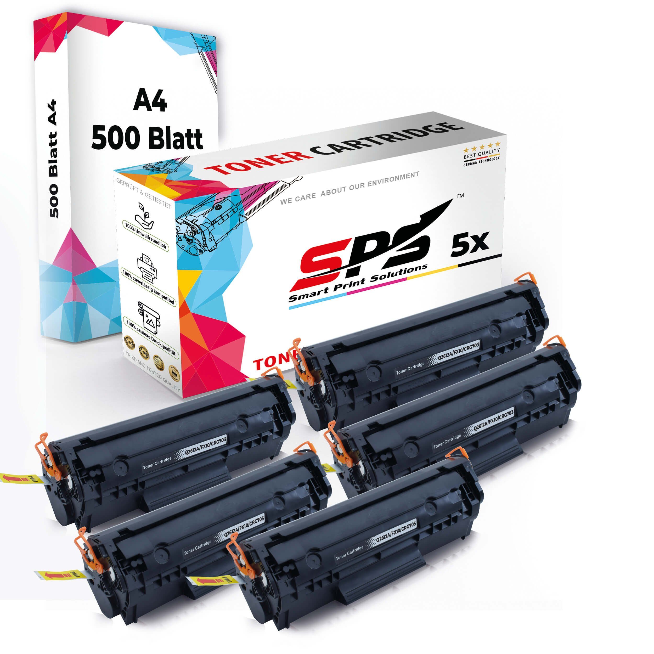 SPS Tonerkartusche Druckerpapier A4 + 5x Multipack Set Kompatibel für HP LaserJet 1022, (6er Pack)
