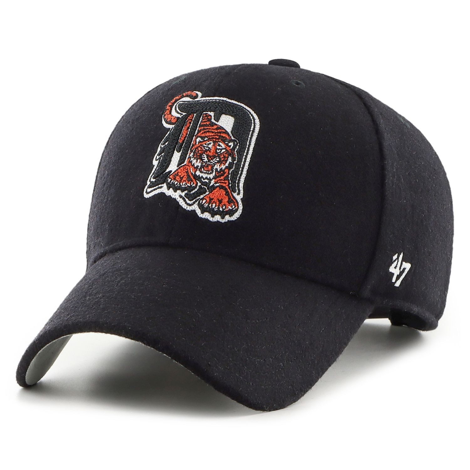 Casquette 47 Brand Clean UP Detroit Tigers – Coupe Décontractée, Lavée, Sangle En Tissu, 100% Coton, Couleur Clay
