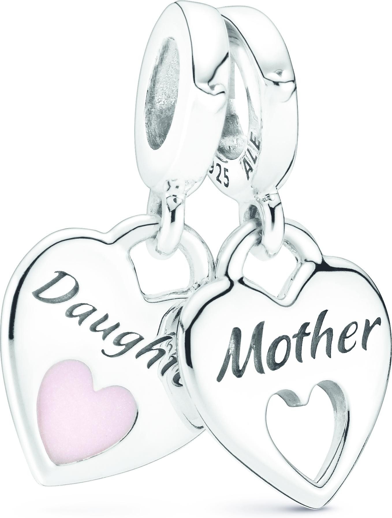 Pandora Kettenanhänger Pandora Doppeltes Herz Charm-Anhänger günstig online kaufen