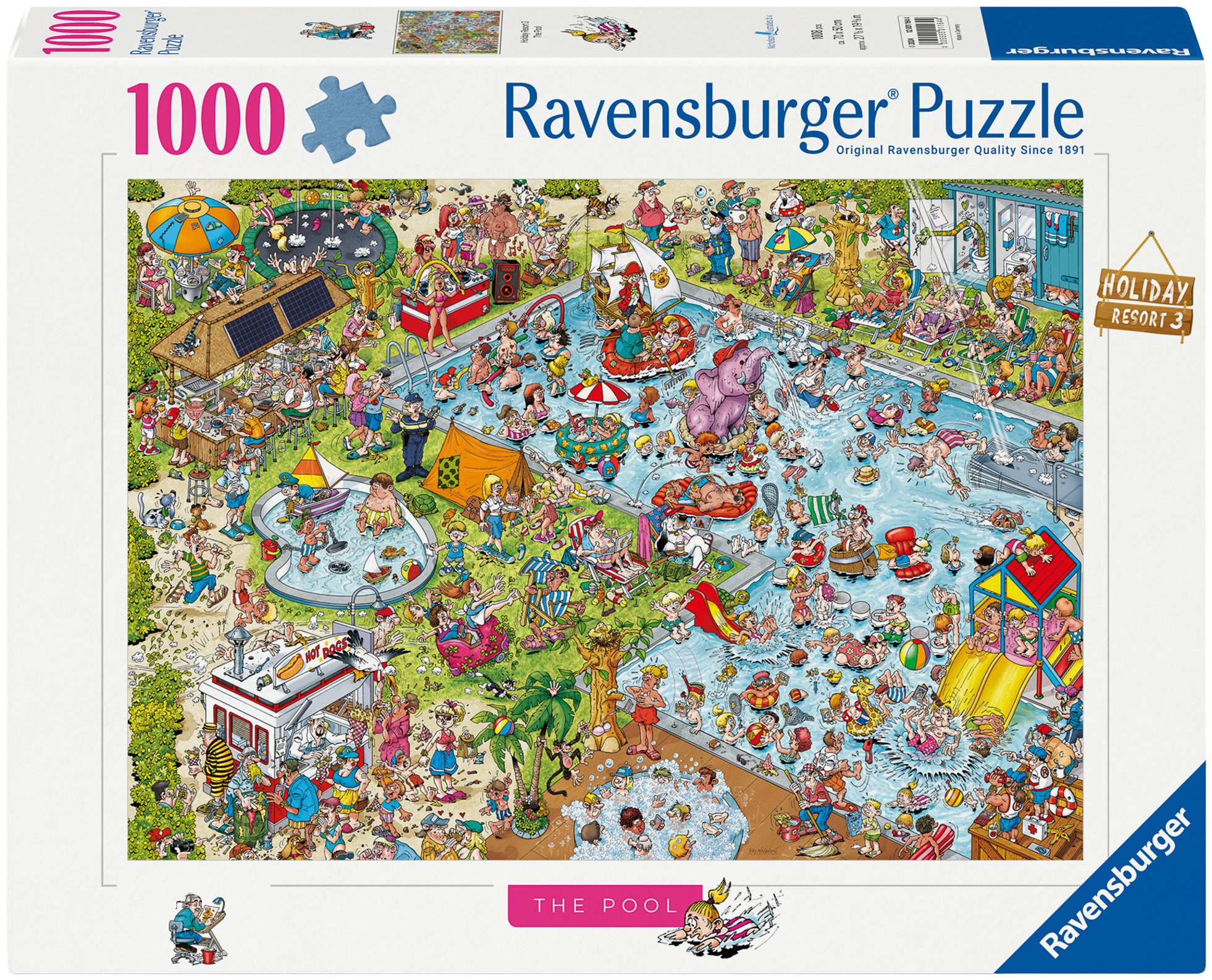 Ravensburger Puzzle Ray Nicholson: Der Pool, 1000 Puzzleteile, Made in Germany