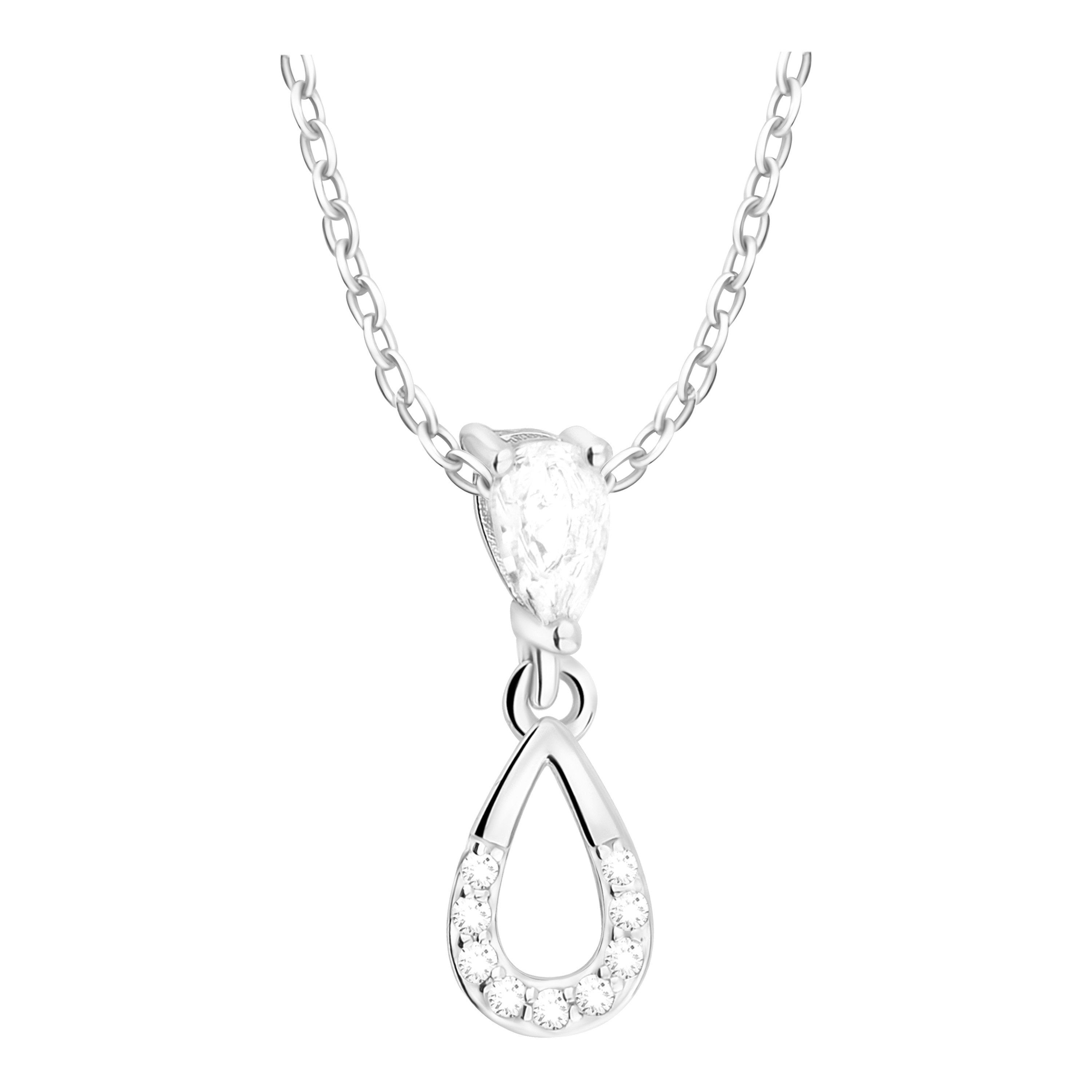 Sofia Milani Kette mit Anhänger Oval, 925 Silber Damen Schmuck - N0574 günstig online kaufen