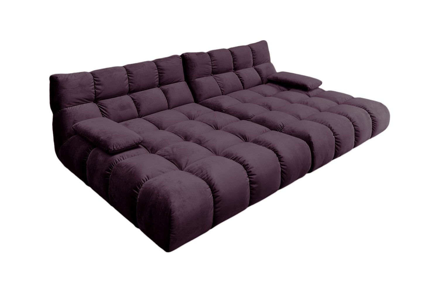 KAWOLA Big-Sofa VIVIEN Riesensofa Velvet - Entspannung pur - Modernes Wohnen, XXL Couch mit Samt Bezug – Maximaler Komfort, Top Design