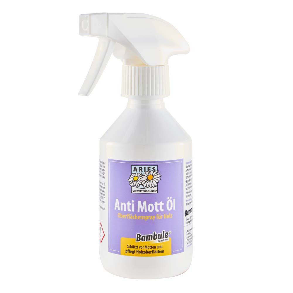 Aries Insektenspray Anti Mott Öl - Holz-Oberflächenspray Bambule 250ml