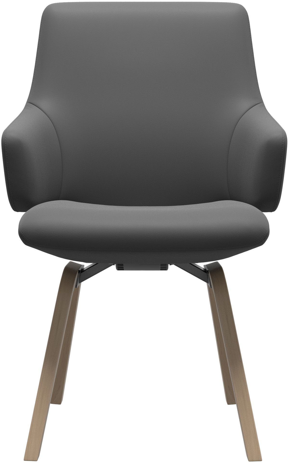 Stressless® Polsterstuhl Laurel, Low Back mit Armlehne, Größe L, mit schräggestellten Beinen in Walnuss