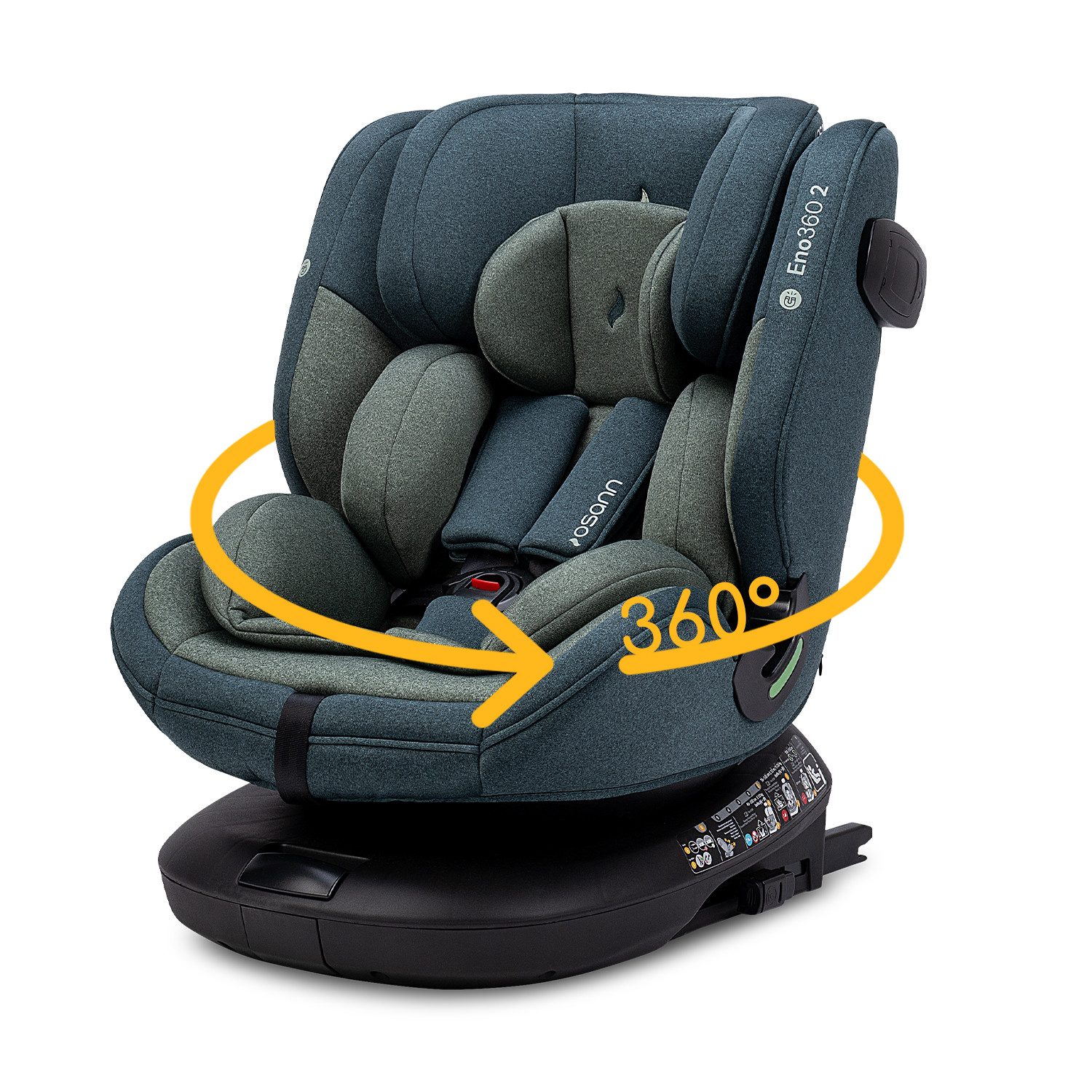 Osann Autokindersitz Eno360, ab: Geburt, bis: 12 Jahre, ab: 40 cm, bis: 150 cm, sicherer 360°Kindersitz: reboard bis 4 Jahre, verwendbar von 40-150 cm