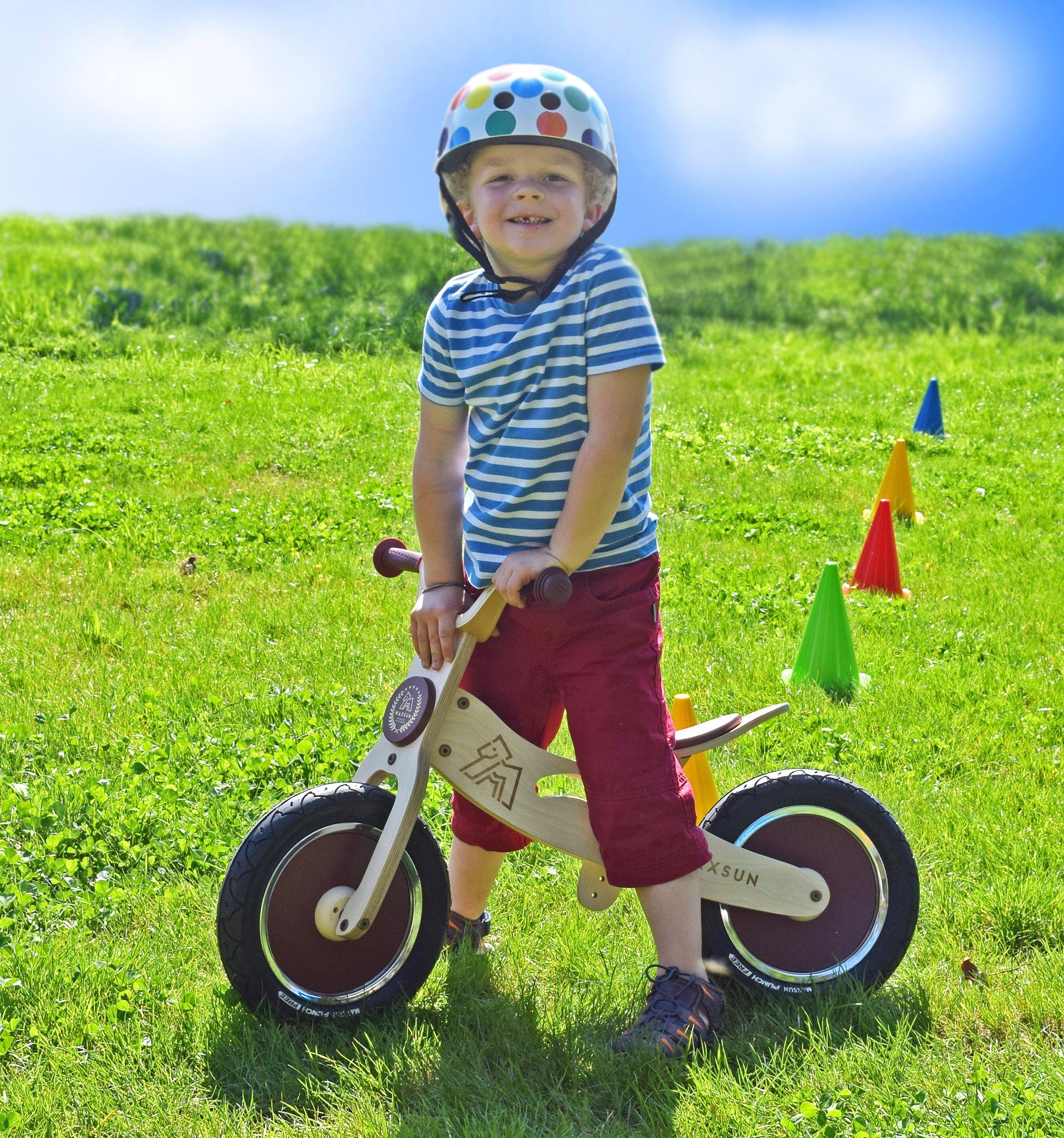 Sommermobil Laufrad Holzlaufrad