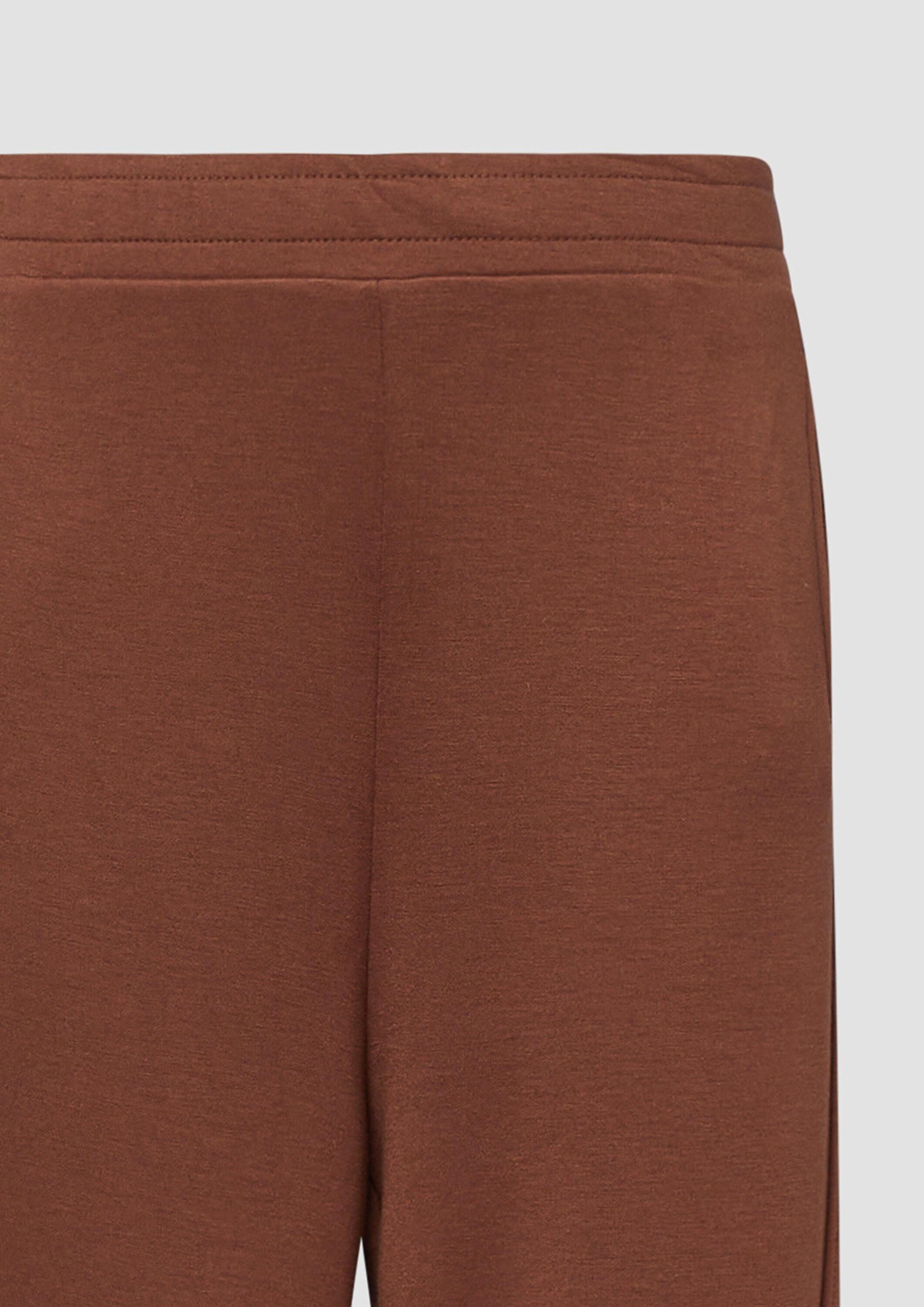 s.Oliver Chinos Hose High Rise Hose aus Viskosemix mit Wide Leg
