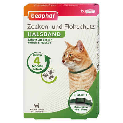 beaphar Zeckenhalsband Zecken- und Flohschutz Halsband für Katzen 35 cm