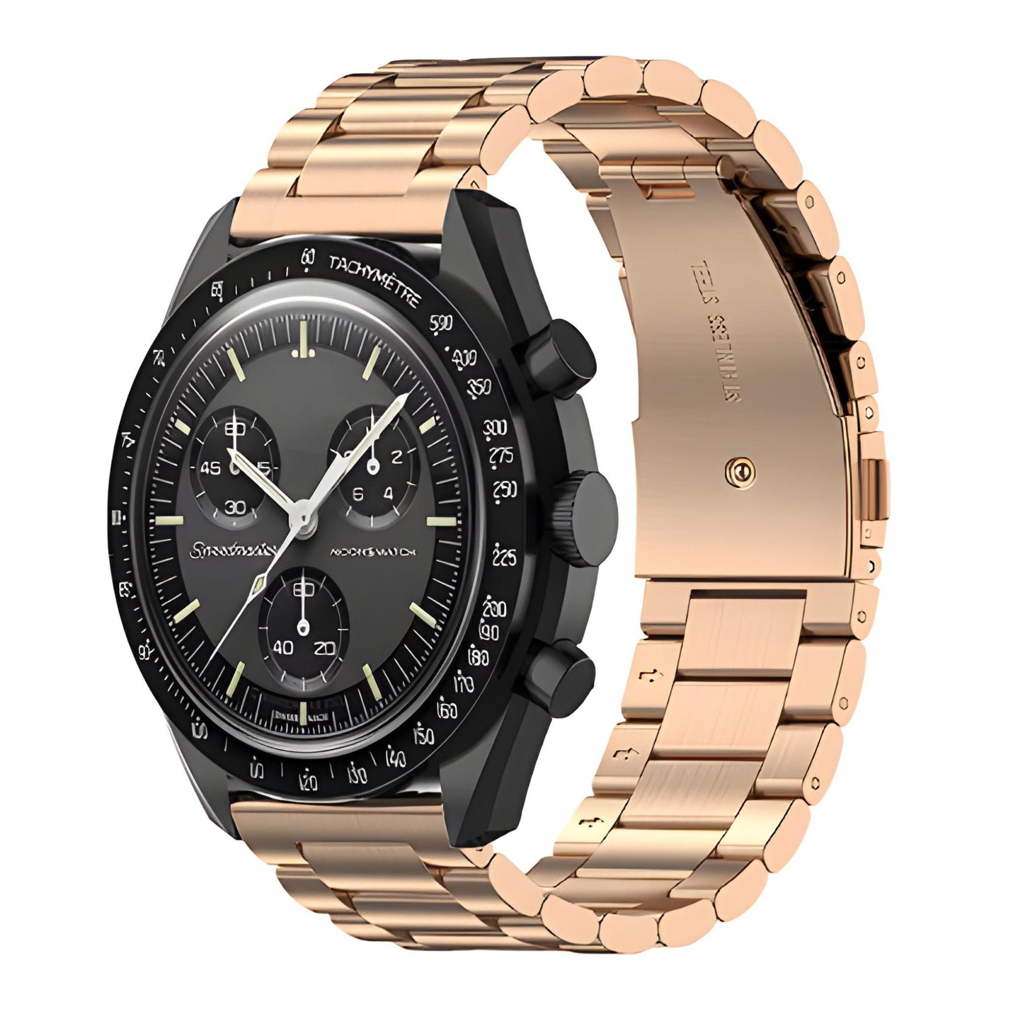 HS.SUPPLY Uhrenarmband passend für Omega x Swatch Moonswatch, 20mm Bandbreite, passend zu allen Uhren mit 20mm Bandbreite