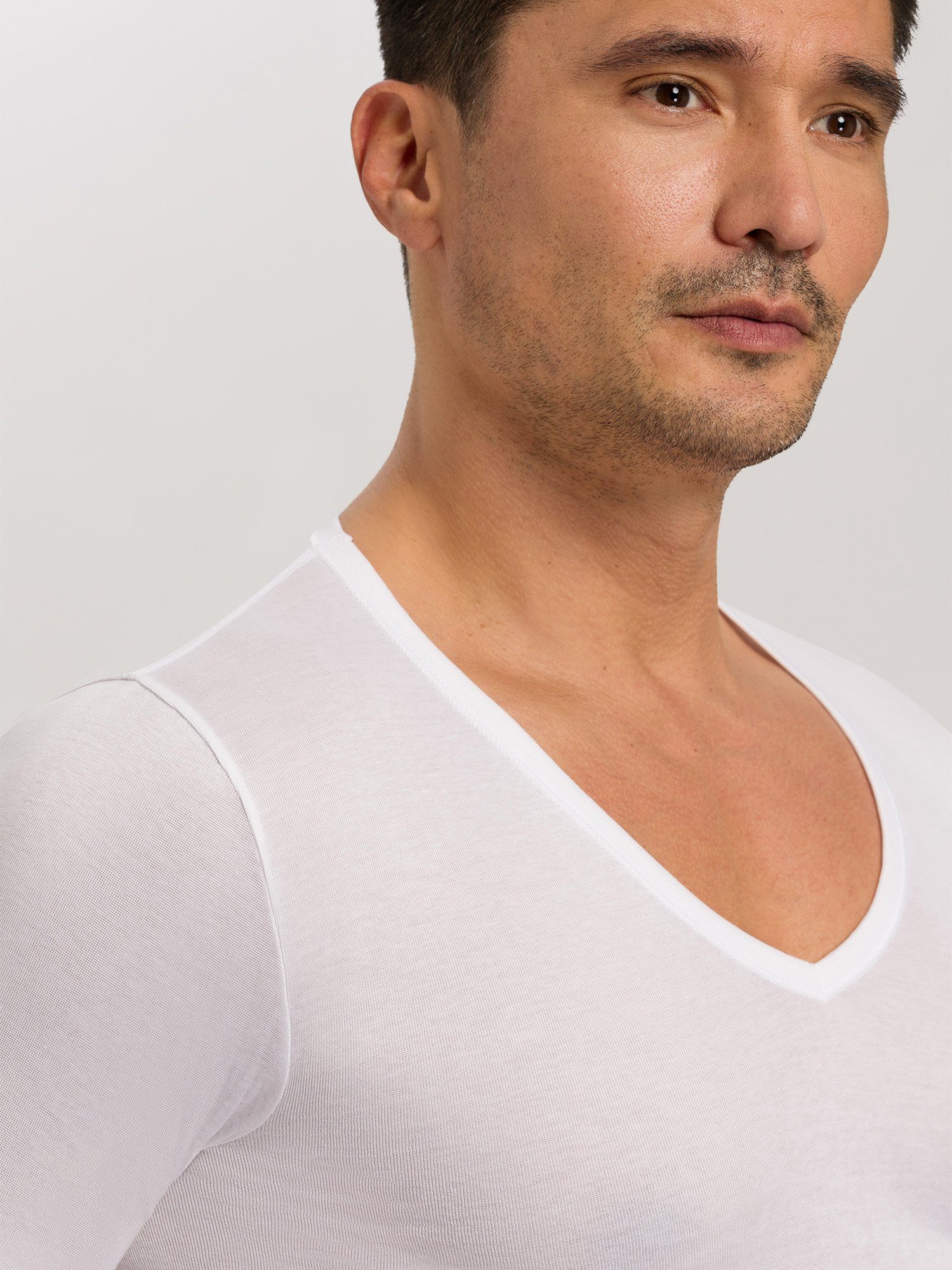 V-Shirt Pure Cotton v-neck Hanro v-ausschnitt t-shirt