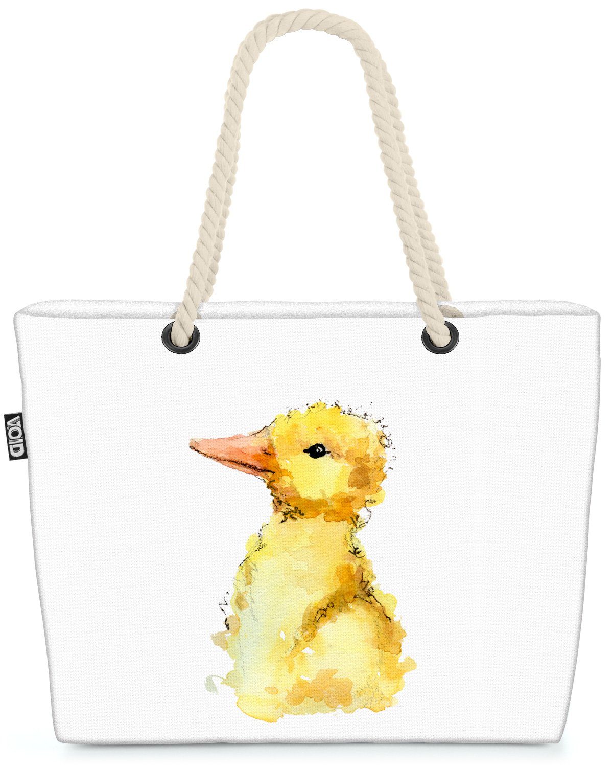 VOID Strandtasche Ostern Vogel Küken Ente (1-tlg), Kinder Tiere Kinder Tierbaby Tiere Ente Eier