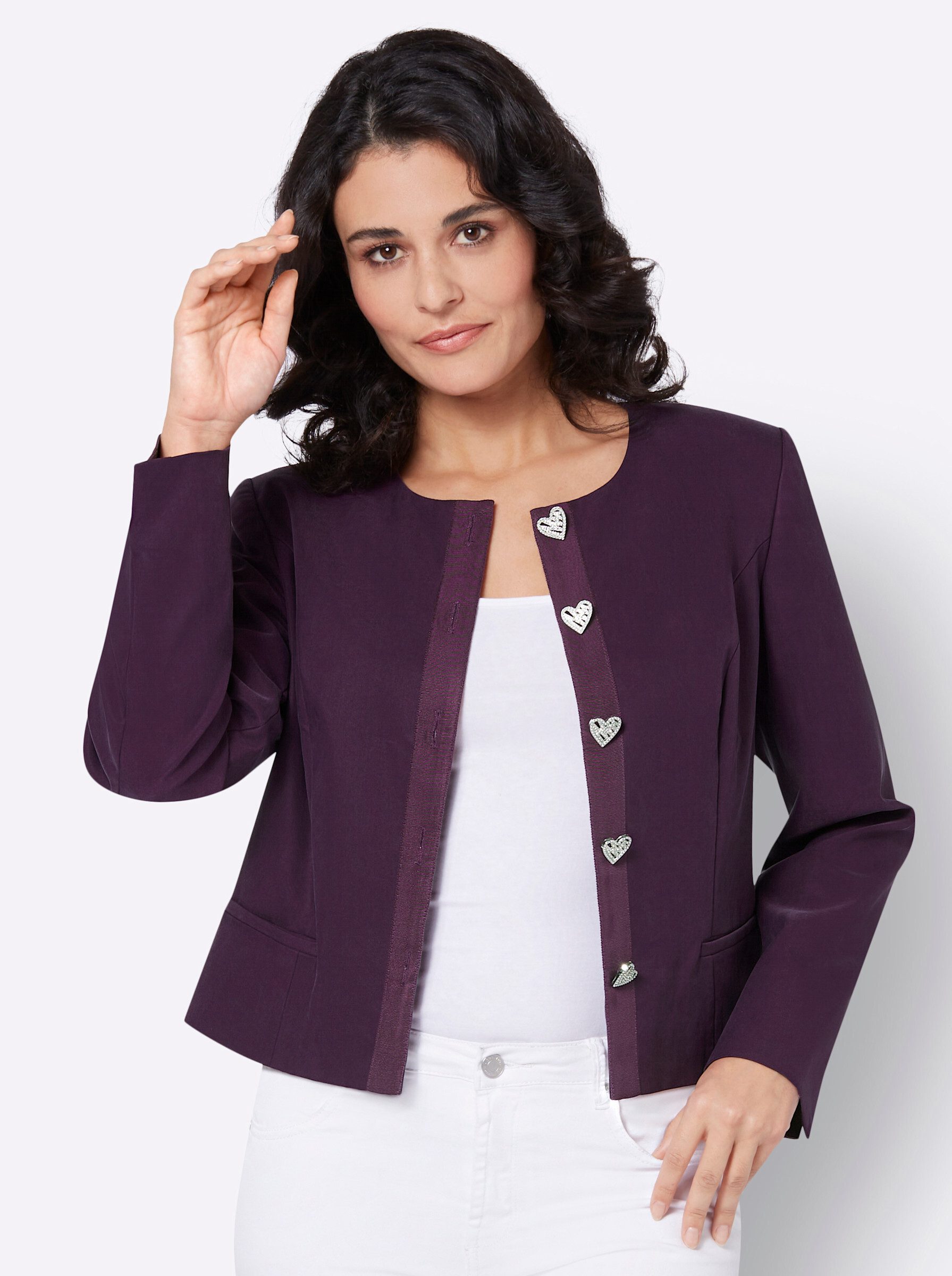 creation L Blusenblazer Lyocell-Mix-Blazer günstig online kaufen