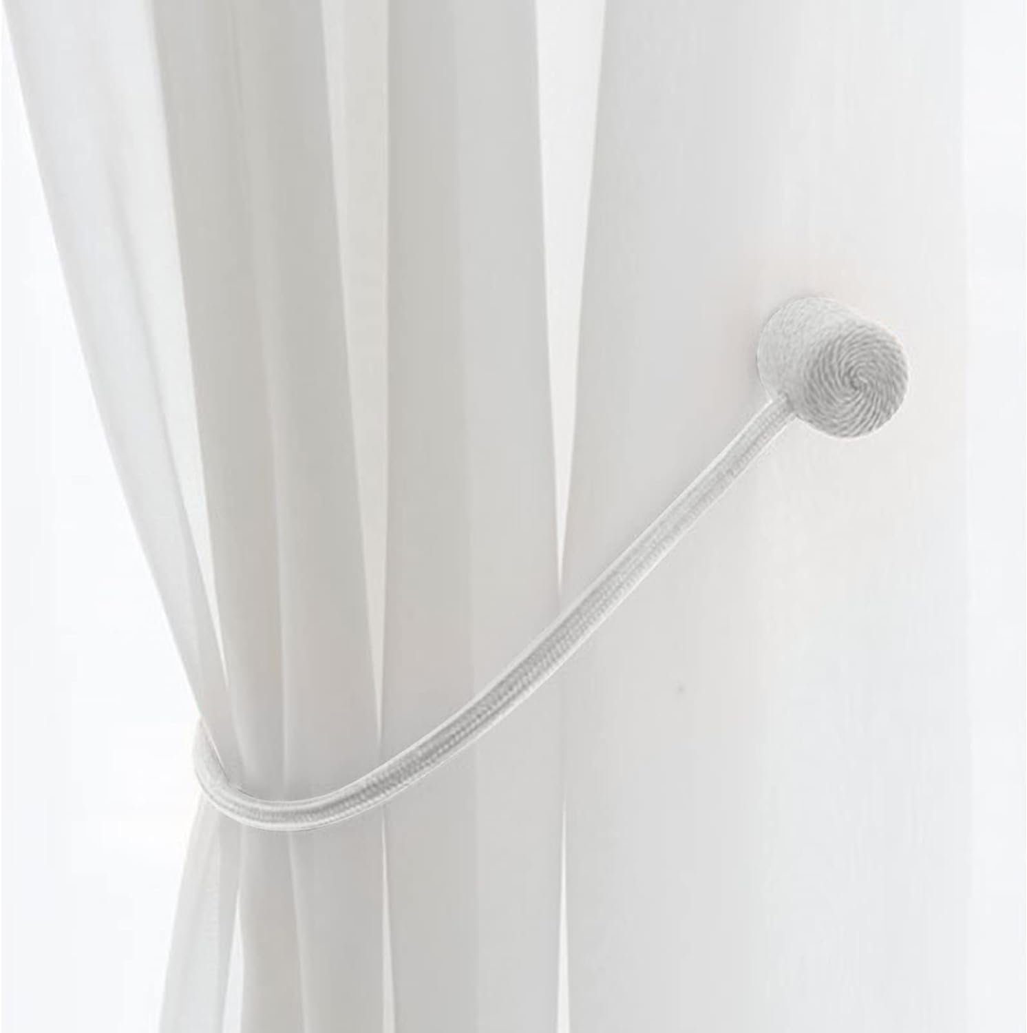 Coonoor Raffhalter Magnetische Vorhangbänder Vorhangclips Seilvorhangclips, günstig online kaufen